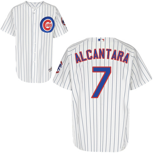 Arismendy Alcantara #7 MLB Jersey-Chicago Cubs Men's Authentic Home White Cool Base Baseball Jersey